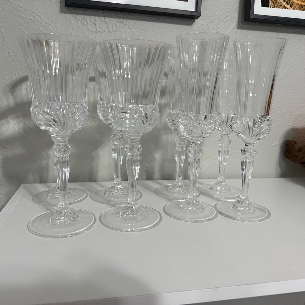 Crystal glass set